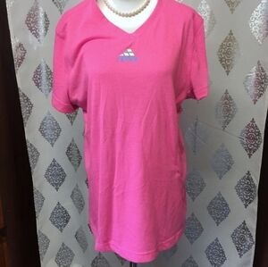 COPY - Adidas Hot Pink Neon Emblem ClimaLite t-shirt